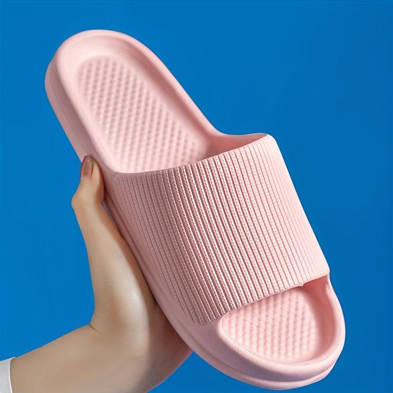 Ultra Soft Women's Slides Minimalist Solid Bathroom Shoes