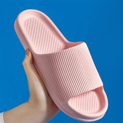 Ultra Soft Women's Slides Minimalist Solid Bathroom Shoes