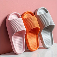 Ultra Soft Women's Slides Minimalist Solid Bathroom Shoes