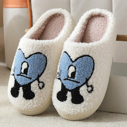 Cartoon Pattern Plush Indoor Slippers