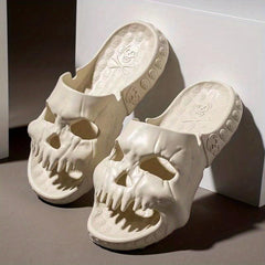 Women's Skull Band Slides Quick Drying Non Slip Shoes