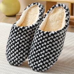 Women's Plush Lined Slippers Comfy Closed Toe House Shoes