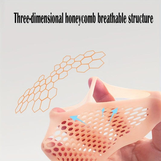 Honeycomb Forefoot Pad Anti slip Silicone Insole for High Heels