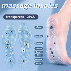 PE Acupressure Magnetic Massage Insoles Men Women Foot Massager Shoe Pad