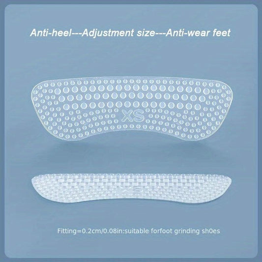 2pcs Silicone Heel Stickers Anti Slip Heel Cushions