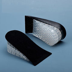 Invisible Heightening Silicone Insoles Soft Sole Shock Absorption 0.8in-2in