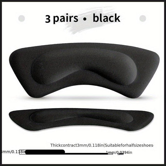 3 Pairs Heel Insoles Protector Sticker High Heels Adhesive Pad Pain Relief Patch