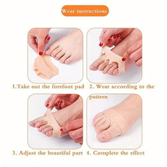 Silicone Honeycomb Forefoot Pads for Shoes 3.54in-4.33in