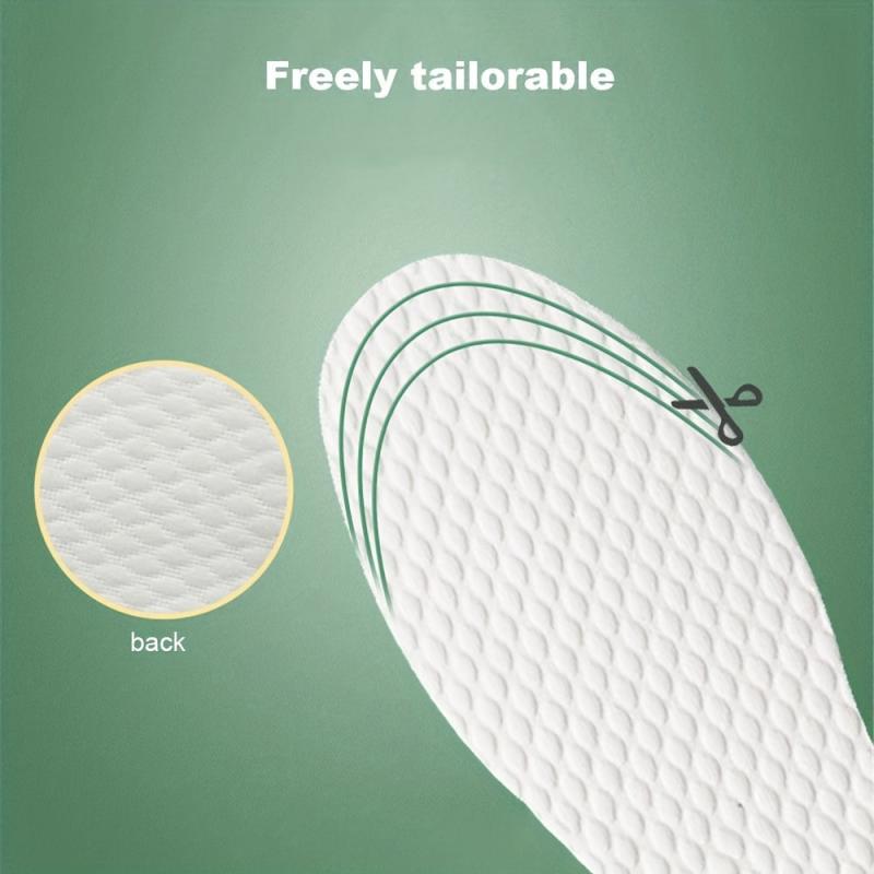 10 Pairs Disposable Insoles Sweat Absorbing Deodorizing Breathable No Clean