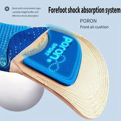 Silicone Insoles Arch Support Shock Absorb Sport Running