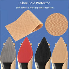 2pcs Cuttable Sole Stickers Non slip Shoe Protective Film