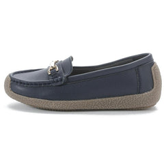 Women's Metallic Chain Loafers Slip On Lightweight Soft Sole Shoes