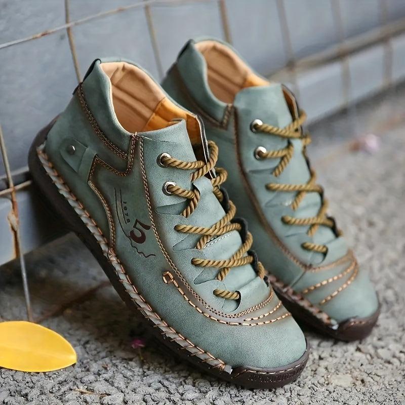 Men's Vintage Lace Up Outdoor Shoes Casual Walking Hiking Trekking