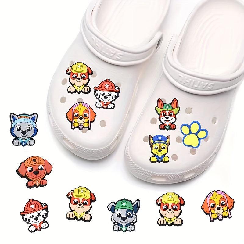 30pcs Dogs Shoe Charms for Bubble Slides Sandals Shoe Decorations Accessories