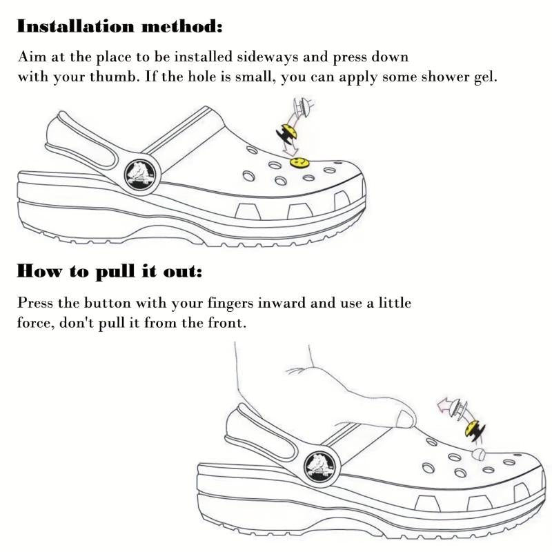 20Pcs Butterfly Shoe Charms For Clogs Garden Shoes DIY Decoration