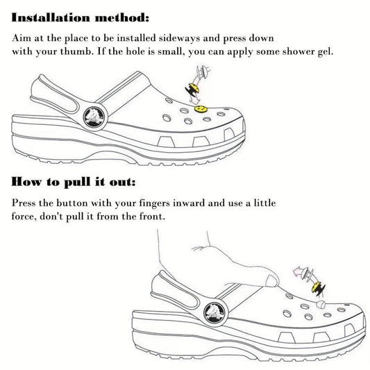20Pcs Butterfly Shoe Charms For Clogs Garden Shoes DIY Decoration