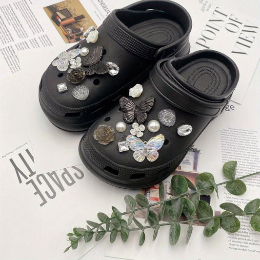 20Pcs Butterfly Shoe Charms For Clogs Garden Shoes DIY Decoration