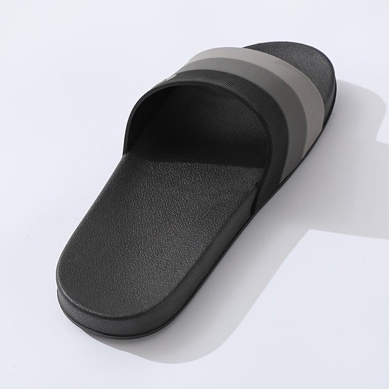 Striped Non Slip Quick drying Slippers Soft Sole Men Women Comfort Slide
