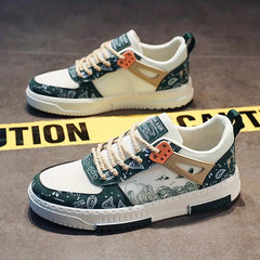 Men's Graffiti Skate Shoes Wear resistant Non Slip Casual Shoes For Youth