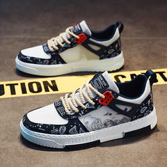 Men's Graffiti Skate Shoes Wear resistant Non Slip Casual Shoes For Youth