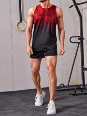 Men's Quick Dry Beach Shorts Solid Color Active Drawstring Fitness Gym Shorts