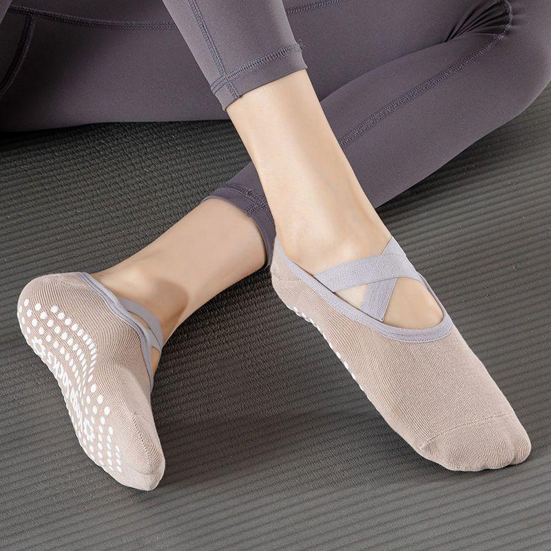 Women's Yoga Socks Non-slip Cross Strap Sports Socks
