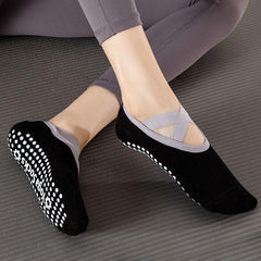 Women's Yoga Socks Non-slip Cross Strap Sports Socks