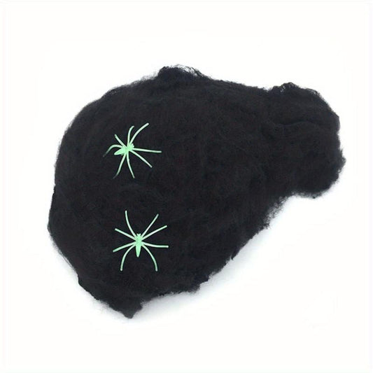 1pc Halloween Spider & Cobweb Scene Decoration Props