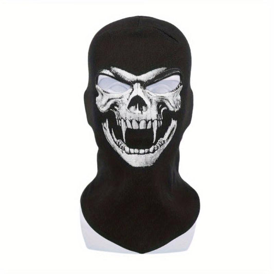 Halloween Ghost Headgear Outdoor Sunscreen Mask For Riding