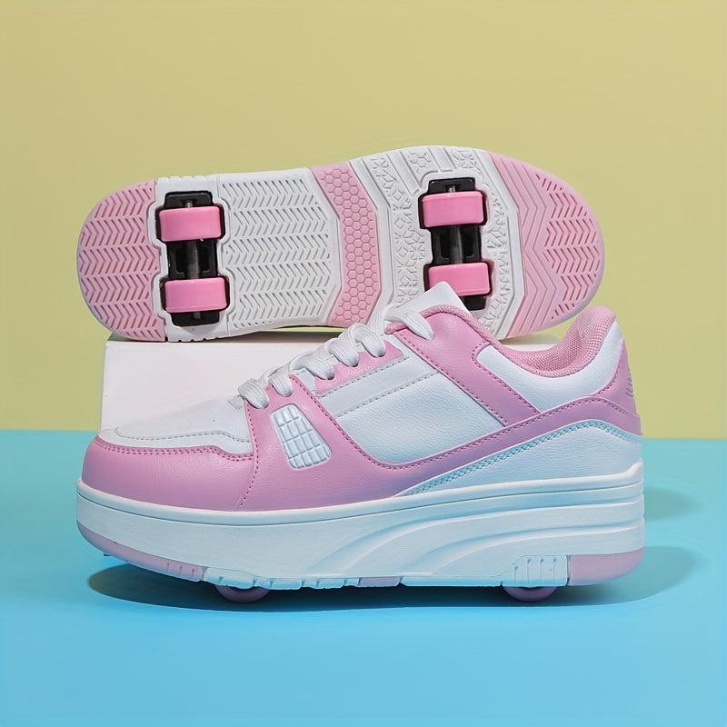 Girl's Roller Shoes Skate Sneakers For Kids