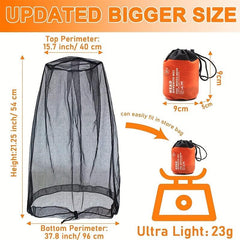 Mosquito Head Net Ultra Large Extra Fine Holes Mesh Insect Netting