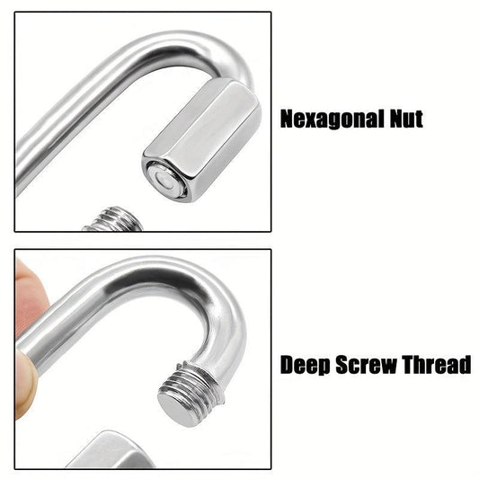 2 Pack Heavy Duty Carabiner Keychains for Outdoor Activities