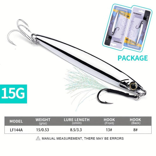 Proberos 1pc Metal Jig Fishing Lure for Saltwater