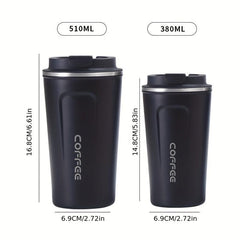 304 Stainless Steel Vacuum Coffee Cup 12.85oz Leakproof Insulation Tumbler
