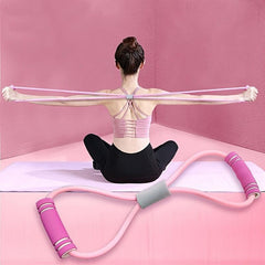 Figure 8 Resistance Band Yoga Stretching Rope Gym Fitness Equipment