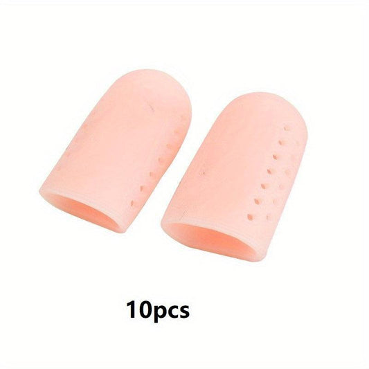 10pcs Silicone Finger Caps for Finger Cracking Eczema Blisters Corns Broken Toe