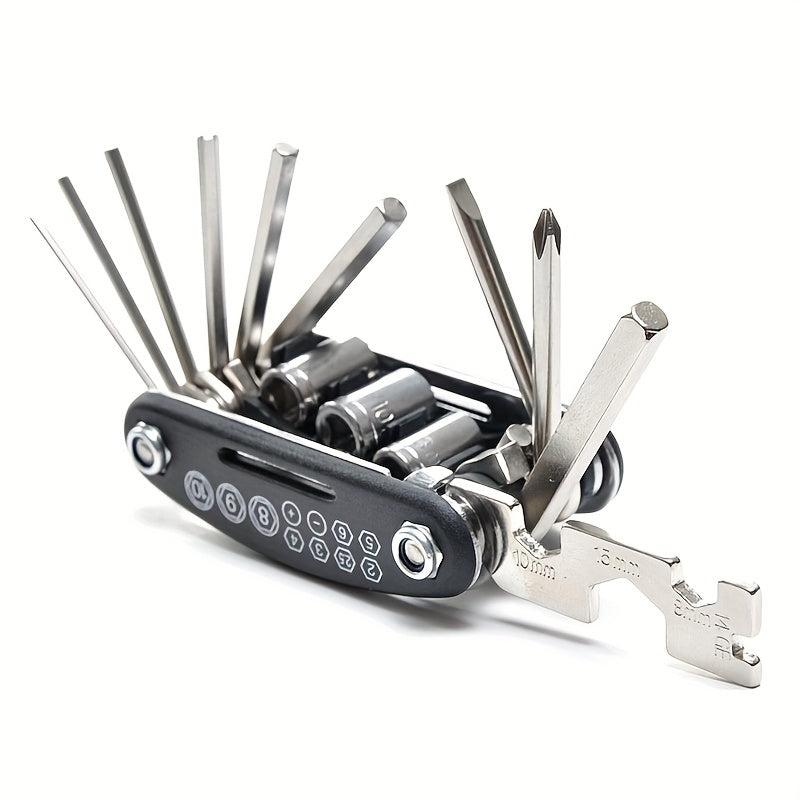 16-in-1 Bike Repair Tool Kit Set Multipurpose Wrench Screwdriver Maintenance