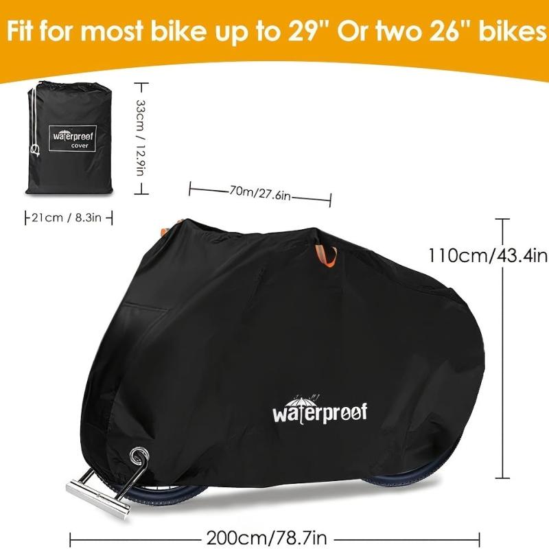 Waterproof Bike Cover - 1 Bike 210t Oxford Fabric Storage Bag