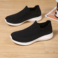 Women's Knit Walking Shoes Running Shoes Slip on Sports Sneakers