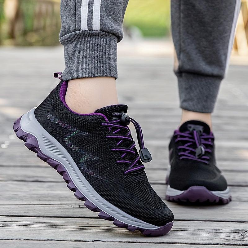 Women's Breathable Athletic Sneakers Lace up Running Shoes