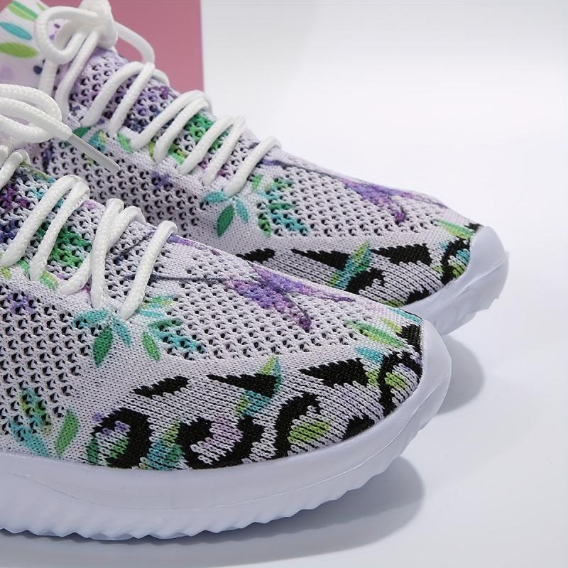 Women's Print Shock Absorbing Running Shoes Comfortable Travel Shoes