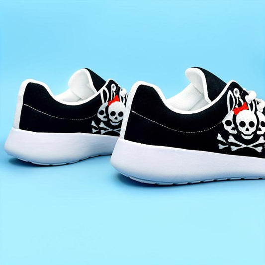 Skull Bunny Print Running Shoes Breathable Non Slip Sneakers