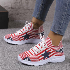 Women's Mesh Tennis Sports Shoes Lightweight Non slip Travel Shoes