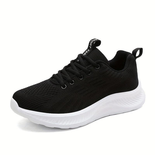 Women's Breathable Running Shoes Mesh Lace-up Athletic Sneakers