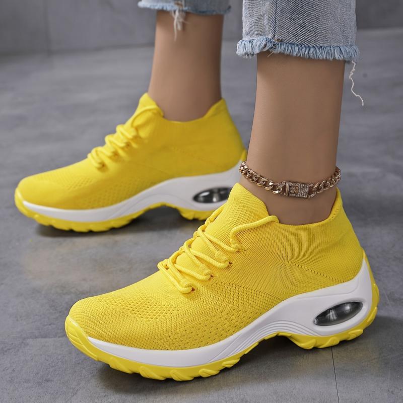 Women's Breathable Socks Sneakers Air Cushion Running Shoes