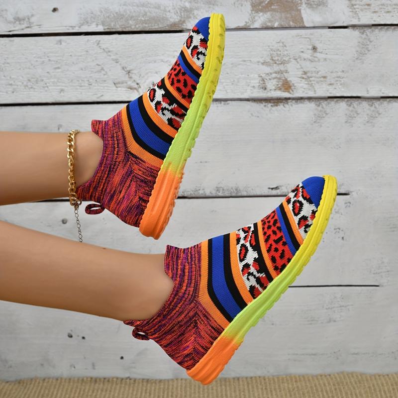 Women's Pumpkin Ghost Pattern Mesh Sneakers Sporty Running Shoes For Halloween
