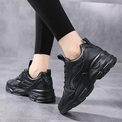 Women's Mesh Running Shoes Anti Slip Thick Sole Casual Sport Shoes