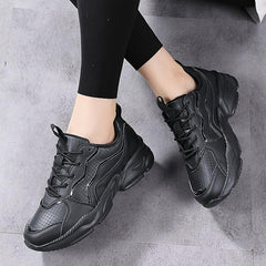 Women's Mesh Running Shoes Anti Slip Thick Sole Casual Sport Shoes
