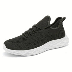 Soft Thick Sole Shock Absorption Running Shoes Mesh Breathable Lightweight