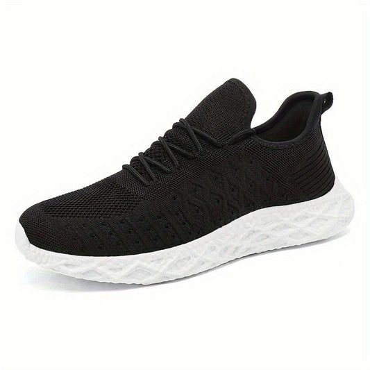 Soft Thick Sole Shock Absorption Running Shoes Mesh Breathable Lightweight